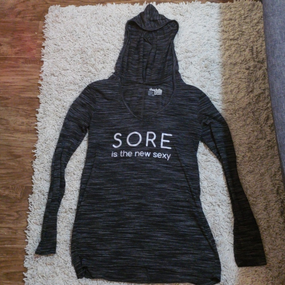 Black long sleeve sports shirt